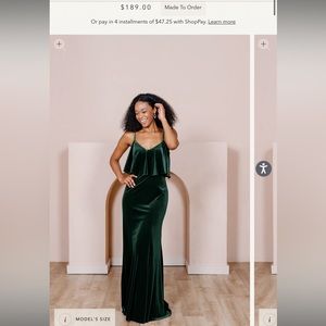 Revelry Riley 613 convertible Dress 613 emerald Velvet